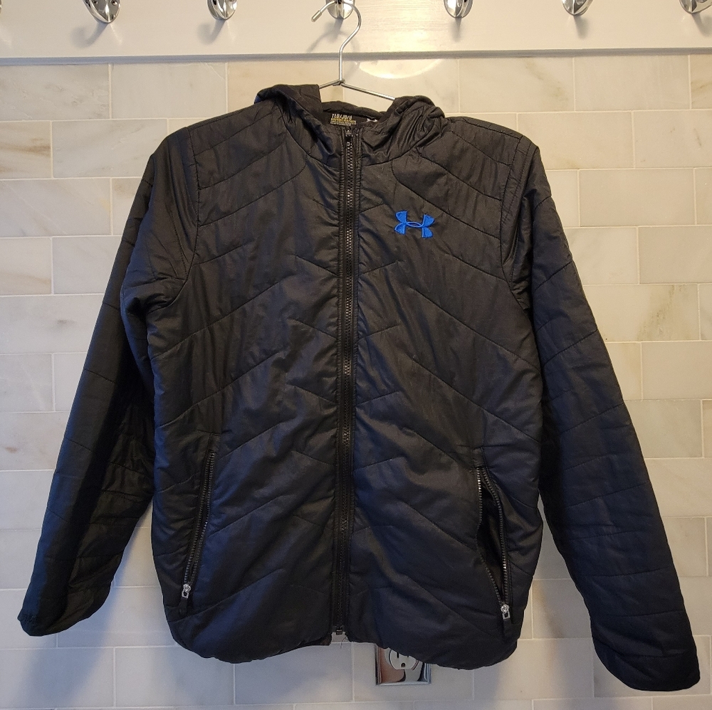 UnderArmour Boys' Large Jacket/Coat- Navy Blue